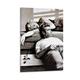 WERTQ Marilyn Monroe and James Dean Canvas Art Poster and Wall Art Picture Print Modern Family Room Decor Poster 12 x 18 Inches (30 x 45 cm)