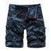 Juebong Men s Outdoor Cargo Shorts Camo Armygreen Running Shorts Casual Hiking Workout Sweatpants with Zip Pocket X-Large Navy