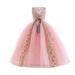 TAIAOJING Toddler Baby Girls Dress Dress Princess Dress Sleeveless Long Dress Flower Wedding Dress Model Catwalk Piano For 6-7 Years