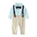 Bowtie Gentleman 2PCS Tops Toddler Set Suspender Baby Pants T-Shirt Boys Kids Boys Outfits&Set Size 0 Months-5 Years