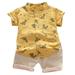 Baby Tops+Pants Dinosaur T-shirt Outfits Toddler Cartoon Set Kids Boys Boys Outfits&Set Size S-XL