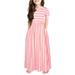ZHAGHMIN Fashion Dress for Teens 14-16 Print Dresses Sleeve Kids Baby Clothes Toddler Dress Striped Short Girls Girls Dress&Skirt Girls Dress Short Sleeve Long Sleeve Dress Size 24 Months Dresses Re