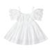 ZHAGHMIN Spring Dress Girls Wedding Princess Sundress Girl Baby Lace Dress Dress Beach White Girls Dress&Skirt Birthday Dresses for Girls 5 Years Old Modern Dresses for Girls Matching Dresses for Si