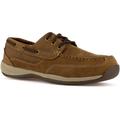 Rockport Sailing Club Crazy Horse Boat Shoe - Men's Tan 10 Wide 690774281684