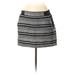 Lou & Grey Casual A-Line Skirt Mini: Black Print Bottoms - Women's Size Medium