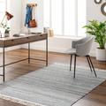 Joie 2' x 3' Modern Light Gray/Ink/Gray/Dark Gray/Nutmeg Area Rug - Hauteloom