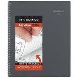AT-A-GLANCE DayMinder 2024 Weekly Monthly Appointment Book Planner Gray Large 8