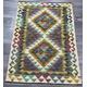 Handmade Authentic Vintage Afghan Kilim Area Rug 121x85cm Natural colours Small Rug Kids Rug Bedroom Rug Entryway Rug 100% wool