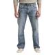 Silver Jeans Co. Herren Gordie Loose Fit Straight Leg Jeans, Helles Indigoblau, 36W / 30L