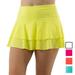 Fila Women`s Essentials Tiered Ruffle Tennis Skort ( SMALL Limoncello )