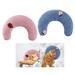 Pets Pillow Small Dog Cat Bed Neck Mat Collar Cuddle Support Sleeping Pillow Training Toy Sleep Protection Puppy Playing Toys Rabbit Kitten Scratch Crazy Chew Toy Pink and Blue