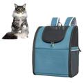 Travel Bag Pet Carrier Backpack for Small Dogs Cats Cat Carrier Backpacks Portable Adjustable Shoulder Strap for Rabbits Camping Traveling Blue