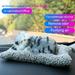 wirlsweal Simulation Cat Dog Static Model Flannel Plush Toy Fluff Hair Kitten Ornament Sounding Animal Model Bamboo Charcoal Car Decoration
