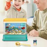 Kripyery 1 Set Brain Game Vivid Music Magnet Oxygen Content Water Cycling Cultivate Patience ABS Aquarium Box Fishing Game Toys Child Toy