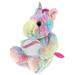 DolliBu Sitting Rainbow Unicorn Stuffed Animal with Baseball Plush - Soft Huggable Unicorn Playtime Plush Toy Cute Fantasy Gift Super Soft Plush Doll Animal Toy for Kids and Adults - 10 Inches