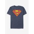 Men's Big & Tall Superman Logo Graphic Tee by DC Comics in Navy Heather (Size 4XL)