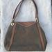 Michael Kors Bags | Michael Kors Women’s Raven Canvas Large Pocket Shoulder Tote Olive | Color: Brown/Green | Size: Os