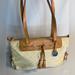 Dooney & Bourke Bags | Dooney & Bourke Tan Signature Canvas Leather Shoulder Bag | Color: Tan | Size: Os