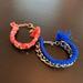 American Eagle Outfitters Jewelry | 2 American Eagle Chain Bracelets | Color: Blue/Gold/Orange/Pink/Silver | Size: Os