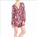 Jessica Simpson Pants & Jumpsuits | Jessica Simpson Wine Red Floral Romper | Color: Red | Size: M