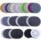 POLIWELL 120pcs 5 Inch Sanding Discs Hook and Loop 8 Hole Silicon Carbide Sandpaper 320 400 600 800 1000 1500 2000 3000 4000 5000 7000 10000 with 2 pcs Interface Pad for Random Orbital Sander