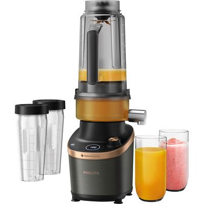 PHILIPS Standmixer "HR3770/10 Flip&Juice™, mit ProBlend Ultra-Technologie", schwarz (schwarz, kupfer), B:16,7cm H:44,2cm