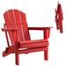 Vineego Folding Adirondack Chair Patio Chairs Outdoor Chairs Painted Adirondack Chair Weather Resistant Red