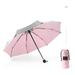 DTBPRQ Titanium Plastic Travel Umbrella - UPF 50+ UV Blocker Umbrella Small Lightweight Travel Umbrella Compact Sun Umbrella Women Kids Parasol Beach Umbrellas