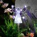 2pcs Solar Angel Garden Stake Lights Waterproof LED Pathway Lights for Home Yard Driveway Lawn