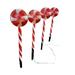 Lollipop Garden Stake Lights Lollipop Outdoor Christmas Decorative Solar Lights for Xmas Yard Lawn Garden Red