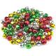 Jingle Bells 40 Pcs 25mm Colorful Jingle Bells for Crafts 4 Colors Small Christmas Jingle Bells Metal Craft Bells for Wreath Holiday Home and Christmas Decoration (Color)