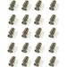 STONCEL 20 PCS Magnetic Jewellery Bracelet Clasps for Leather Necklace Bracelet Cord End Caps for Jewellery Making (Silver 3)
