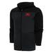 Men's Antigua Black/Charcoal nWo Protect Full-Zip Hoodie