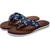 Badezehentrenner LASCANA, Damen, Gr. 44, blau, Obermaterial: 100% Textilmaterial. Decksohle: 100% Synthetik. Laufsohle: 100% Synthetik, gemustert, casual, Schuhe, Sandale, Pantolette, Badeschuh ultraleicht mit softem Band VEGAN