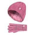 Kids Cable Knit Hat and Gloves Set -