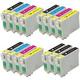 Compatible Multipack Epson Stylus DX5050 Printer Ink Cartridges (15 Pack) -C13T07114011