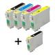 Compatible Multipack Epson Stylus DX8450 Printer Ink Cartridges (5 Pack) -C13T07114011