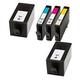 Compatible Multipack HP OfficeJet Pro 6970 All-in-One Printer Ink Cartridges (5 Pack) -T6M15AE