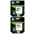 HP 301XL Black/Tri-Colour Original High Capacity Inkjet Printer Cartridges (2 Pack)