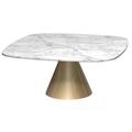 Oscar Square Coffee Table - Gillmore Space, White Marble - Small