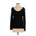 Zara W&B Collection Sweatshirt: Black Print Tops - Women's Size Small