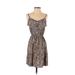 H&M Casual Dress: Brown Print Dresses - Women's Size 2