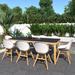 International Home Miami Amazonia Outdoor Dining Set | 85 W x 40 D in | Wayfair WF_SLCT215BK_8CONCSD WT_OUT