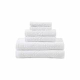 Laura Ashley Banton 6 Piece Bath Towel Set Terry Cloth/100% Cotton in Gray | 30 W in | Wayfair USHSAC1239972