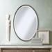 Uttermost Sherise Brushed Nickel 22" x 32" Oval Wall Mirror