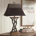 Pacific Coast Lighting Montana Reflections Rustic Tree Branch Table Lamp