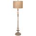 Jamie Young Petit Paro 64 1/2" White Washed Wood Base Floor Lamp