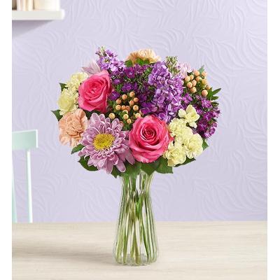 1-800-Flowers Seasonal Gift Delivery Precious Love Bouquet For Mom W/ Clear Vase