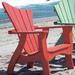 Uwharrie Chair Wave Wood Adirondack Chair in Blue | Wayfair 7011-031 distressed-left-side