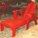 Uwharrie Outdoor Chair Bridgehampton Chaise Lounge Wood/Solid Wood in Green | Wayfair 2081-022 distressed